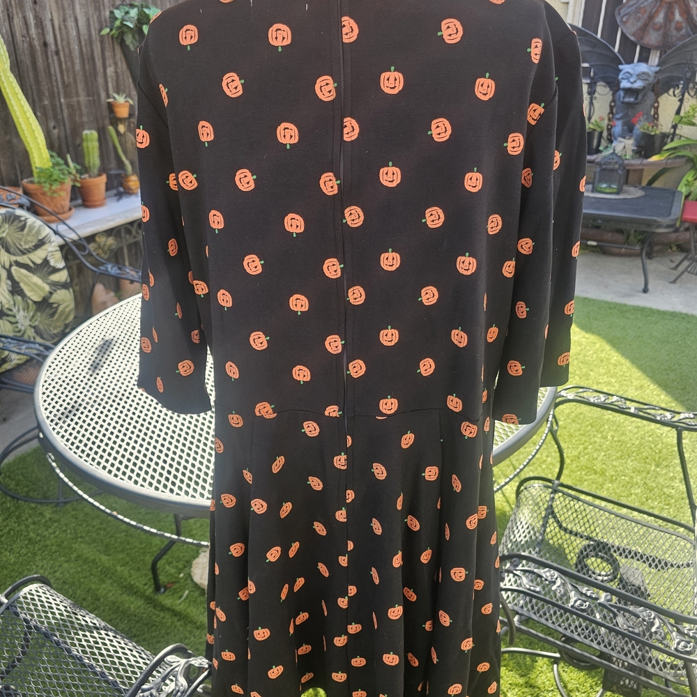 Modcloth Black and Orange Polka Dot Dress - Picture 14 of 14